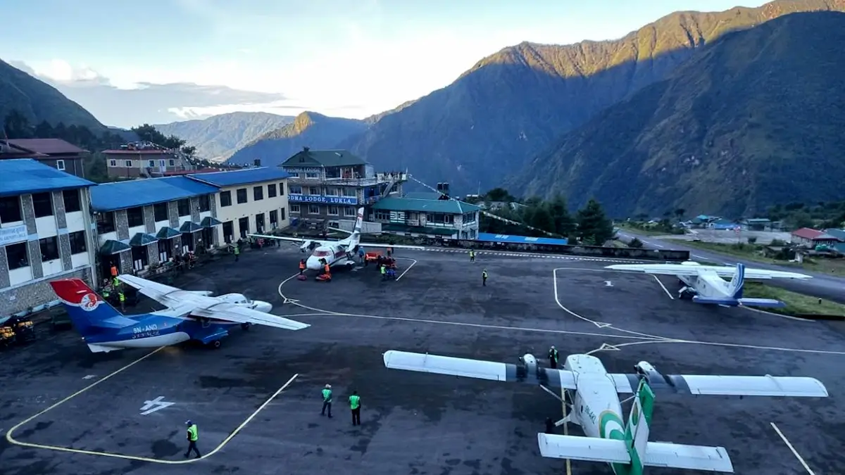 The infamous Lukla airport